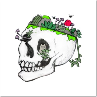 Skull Garden Posters and Art